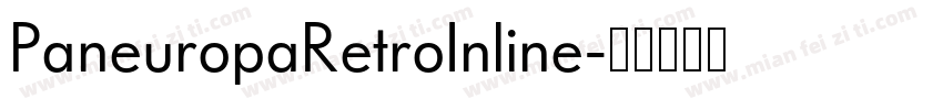 PaneuropaRetroInline字体转换
