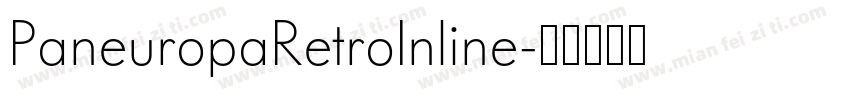 PaneuropaRetroInline字体转换