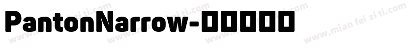 PantonNarrow字体转换