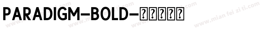 Paradigm-Bold字体转换