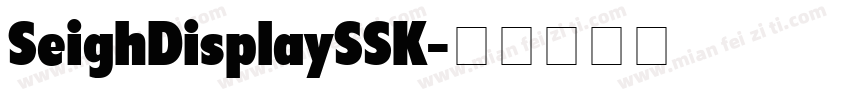 SeighDisplaySSK字体转换