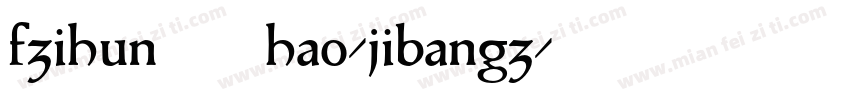 fzihun111hao-jibangz字体转换