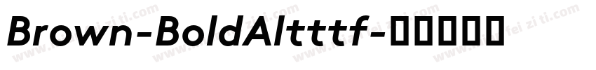 Brown-BoldAltttf字体转换