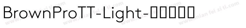 BrownProTT-Light字体转换