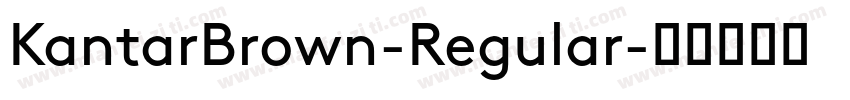 KantarBrown-Regular字体转换