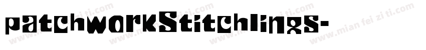 patchworkStitchlings字体转换
