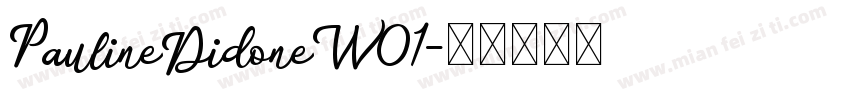 PaulineDidoneW01字体转换