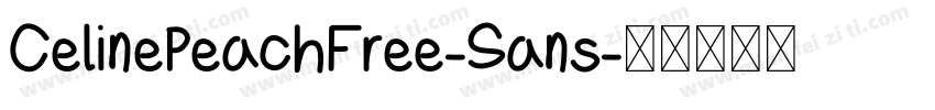 CelinePeachFree-Sans字体转换