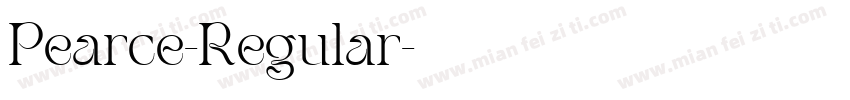 Pearce-Regular字体转换