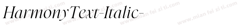 HarmonyText-Italic字体转换