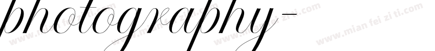 photography字体转换