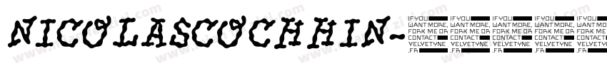 NICOLASCOCHHIN字体转换