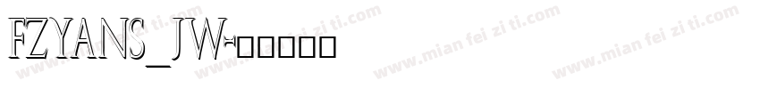 FZYANS_JW字体转换