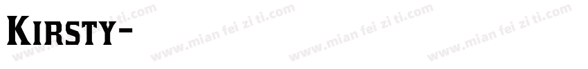 Kirsty字体转换