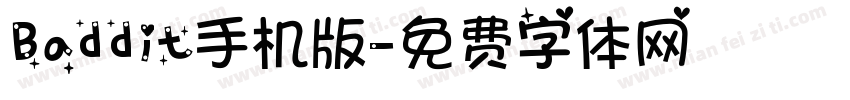 Baddit手机版字体转换