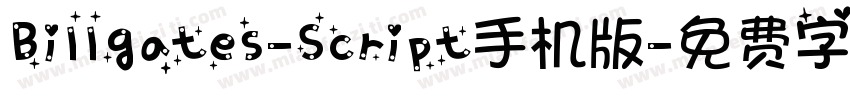 Billgates-Script手机版字体转换