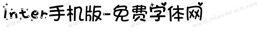 Inter手机版字体转换