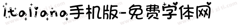 Italiana手机版字体转换