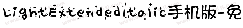 LightExtendedItalic手机版字体转换