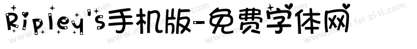 Ripley's手机版字体转换