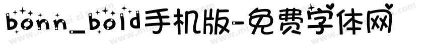 bonn_bold手机版字体转换