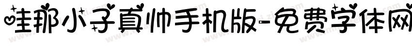 哇那小子真帅手机版字体转换