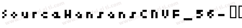 SourceHansansCNVF_56字体转换