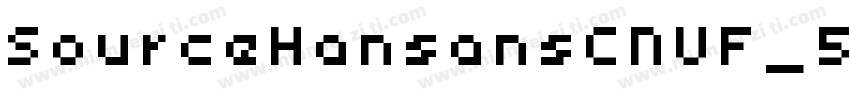 SourceHansansCNVF_56字体转换
