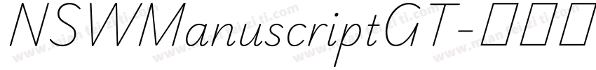 NSWManuscriptGT字体转换