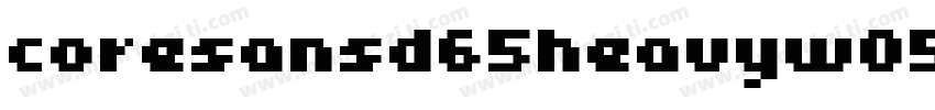 coresansd65heavyw05字体转换