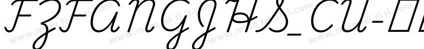 FZFANGJHS_CU字体转换