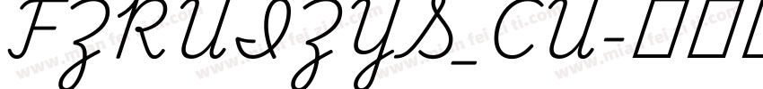FZRUIZYS_CU字体转换