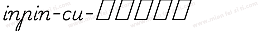 inpin-cu字体转换