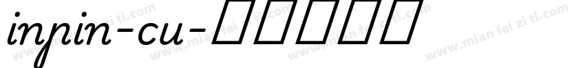 inpin-cu字体转换