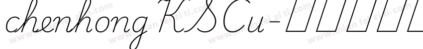 chenhongKSCu字体转换