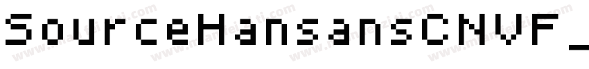 SourceHansansCNVF_56字体转换