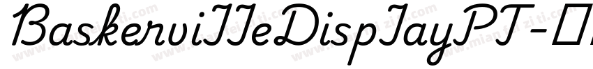 BaskerviIIeDispIayPT字体转换