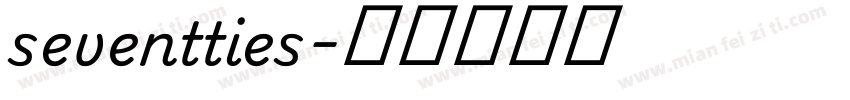 seventties字体转换