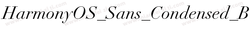 HarmonyOS_Sans_Condensed_Black_Ital字体转换
