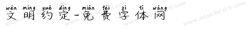 文明约定字体转换