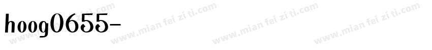 hoog0655字体转换