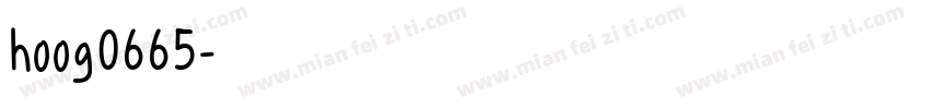 hoog0665字体转换