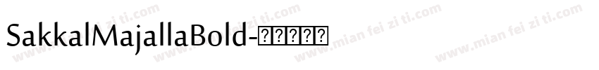 SakkalMajallaBold字体转换