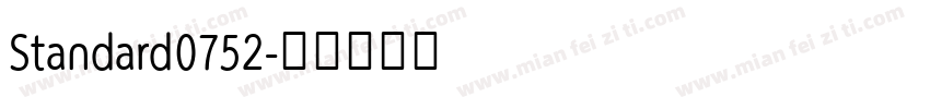 Standard0752字体转换