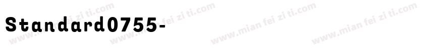 Standard0755字体转换