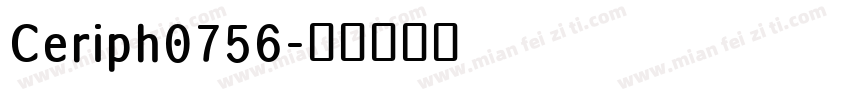 Ceriph0756字体转换