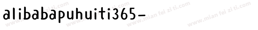 alibabapuhuiti365字体转换