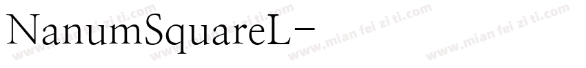 NanumSquareL字体转换