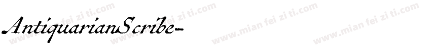 AntiquarianScribe字体转换