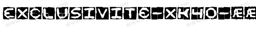 Exclusivite-xK4O字体转换